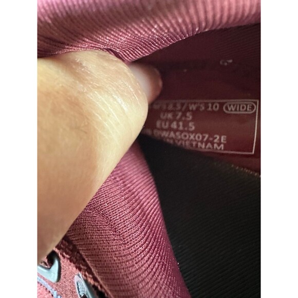 Kizik Wasatch Water Resistant Oxblood Burgundy Graphite Hiking Shoes 8.5 Wide - Picture 7 of 8